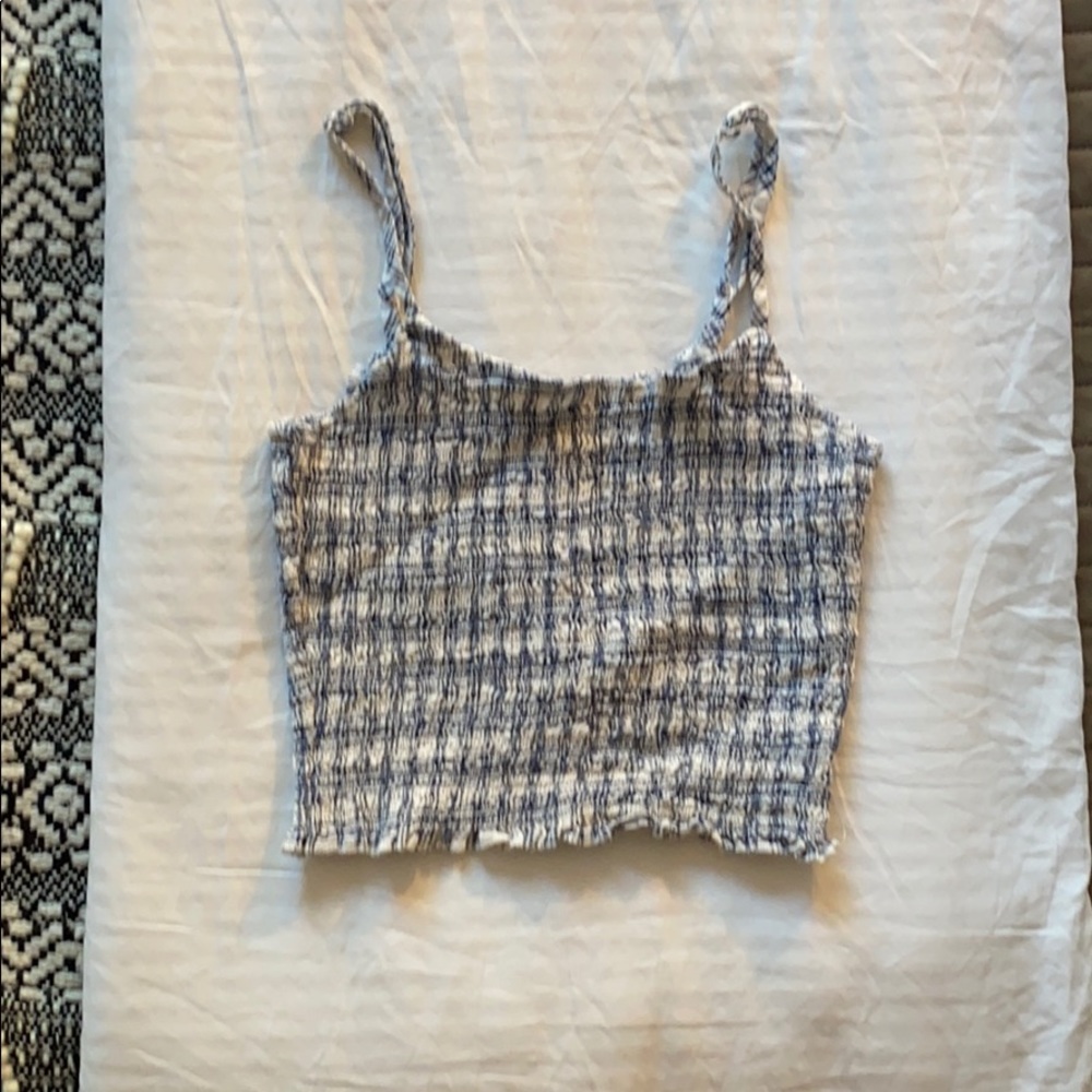 Brandy Melville Plaid Cropped Tank